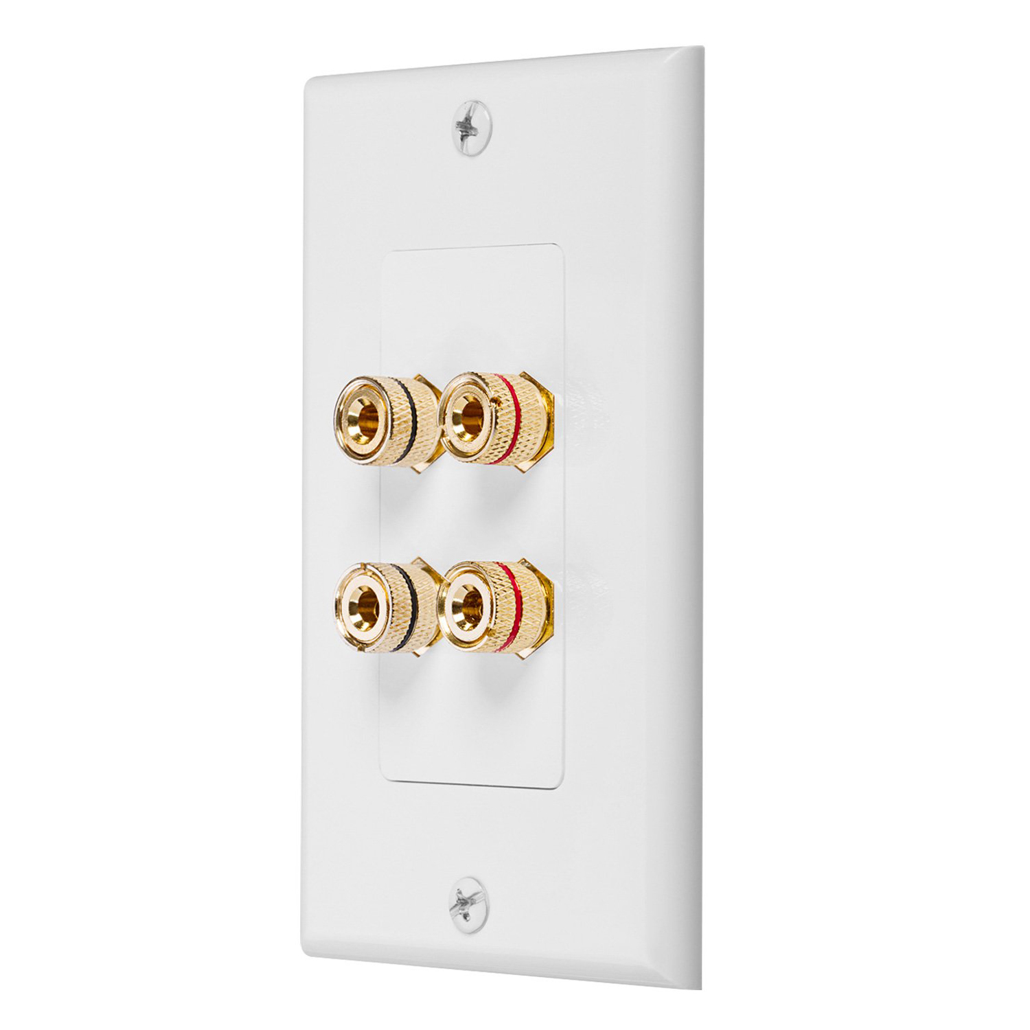 Home Cinema Speakers - B03B-4 Posts Speaker Wall Plate Home