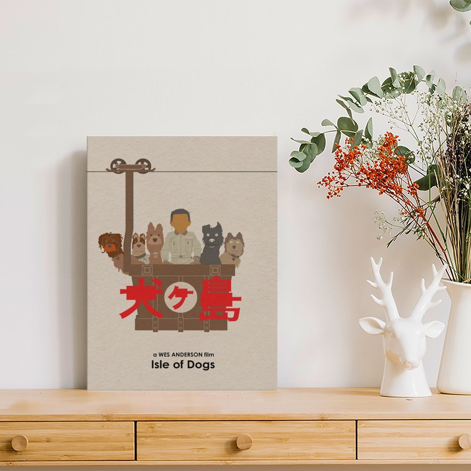 Wes Anderson Isle Of Dogs Movi - Home Cinema Wall recensione e prezzo