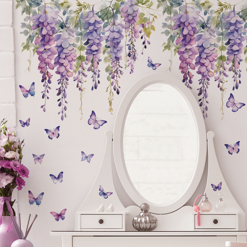 Purple Flowers Butterfly Wall  - Home Cinema Wall recensione e prezzo