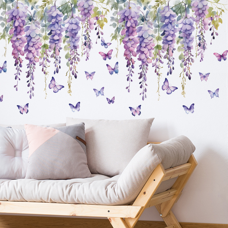 Purple Flowers Butterfly Wall  - Home Cinema Wall recensione e prezzo