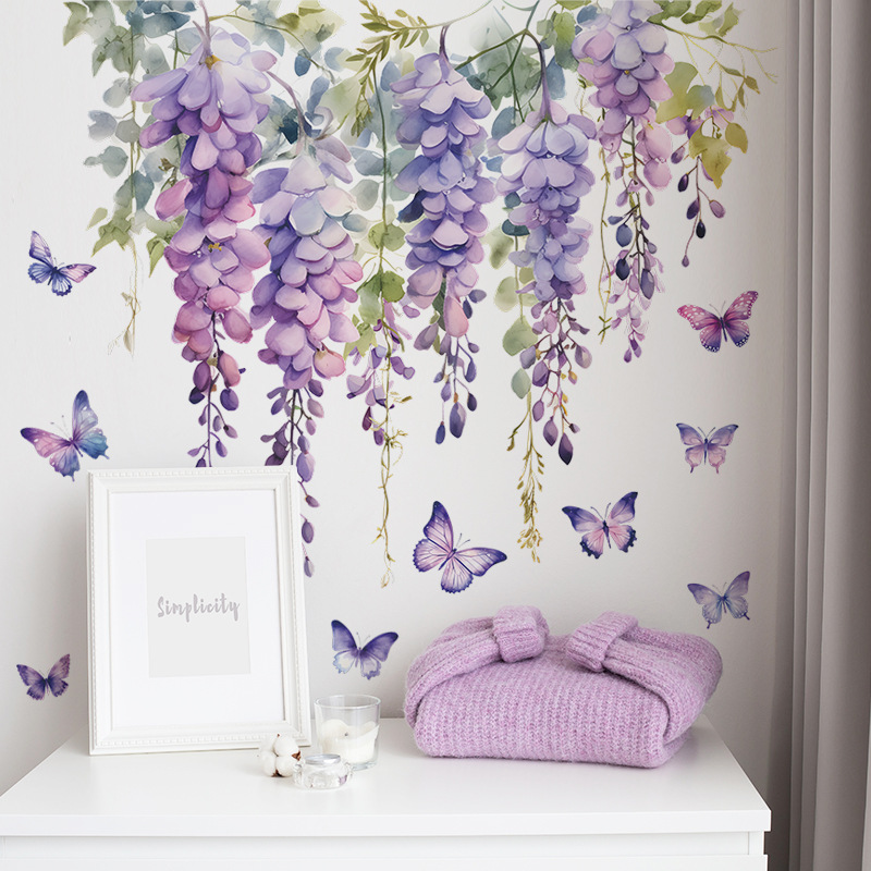 Purple Flowers Butterfly Wall  - Home Cinema Wall recensione e prezzo