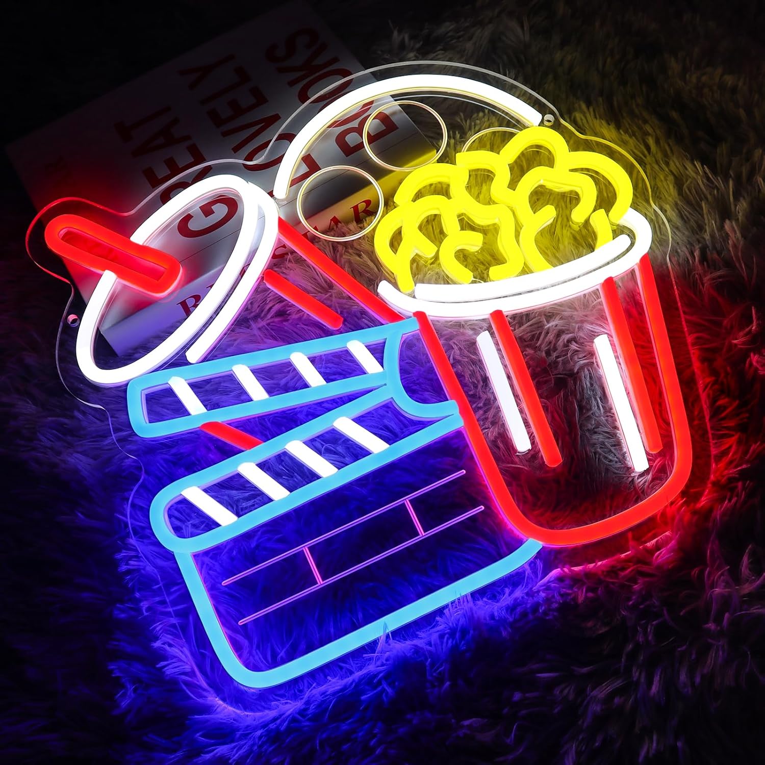 Cinema Neon Sign Art Wall Ligh - Home Cinema Wall Lights recensione e prezzo