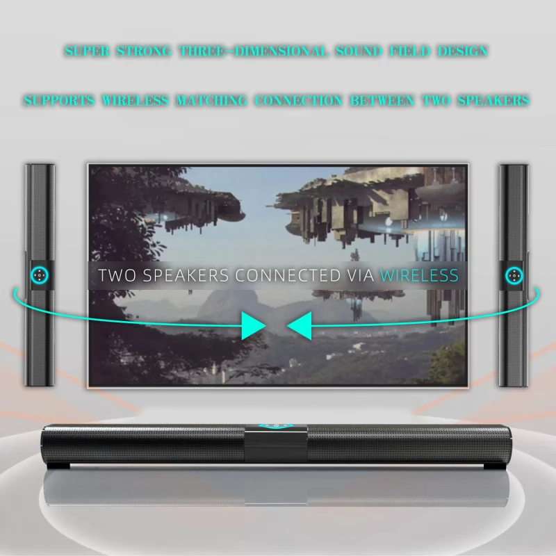 BS-20 Soundbar Wireless Card B - Home Cinema Wall Lights recensione e prezzo
