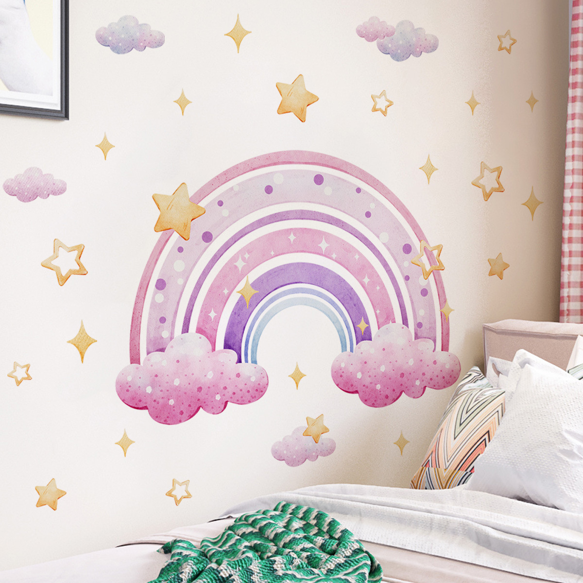 Colorful Rainbow Stars Cloud W - Home Cinema Wall recensione e prezzo