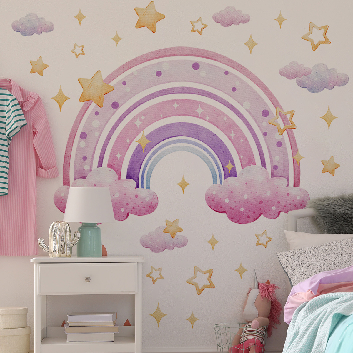 Colorful Rainbow Stars Cloud W - Home Cinema Wall recensione e prezzo