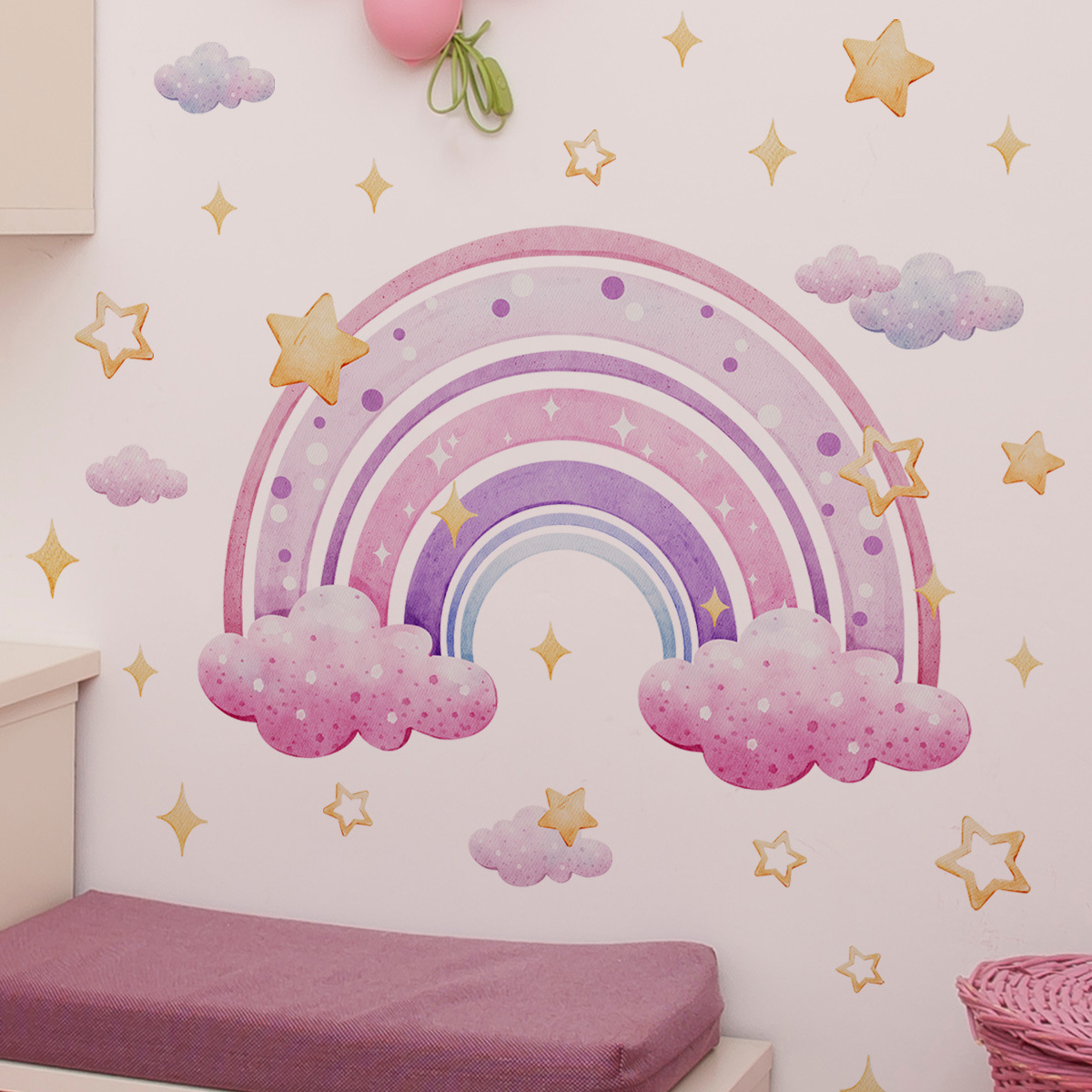 Colorful Rainbow Stars Cloud W - Home Cinema Wall recensione e prezzo