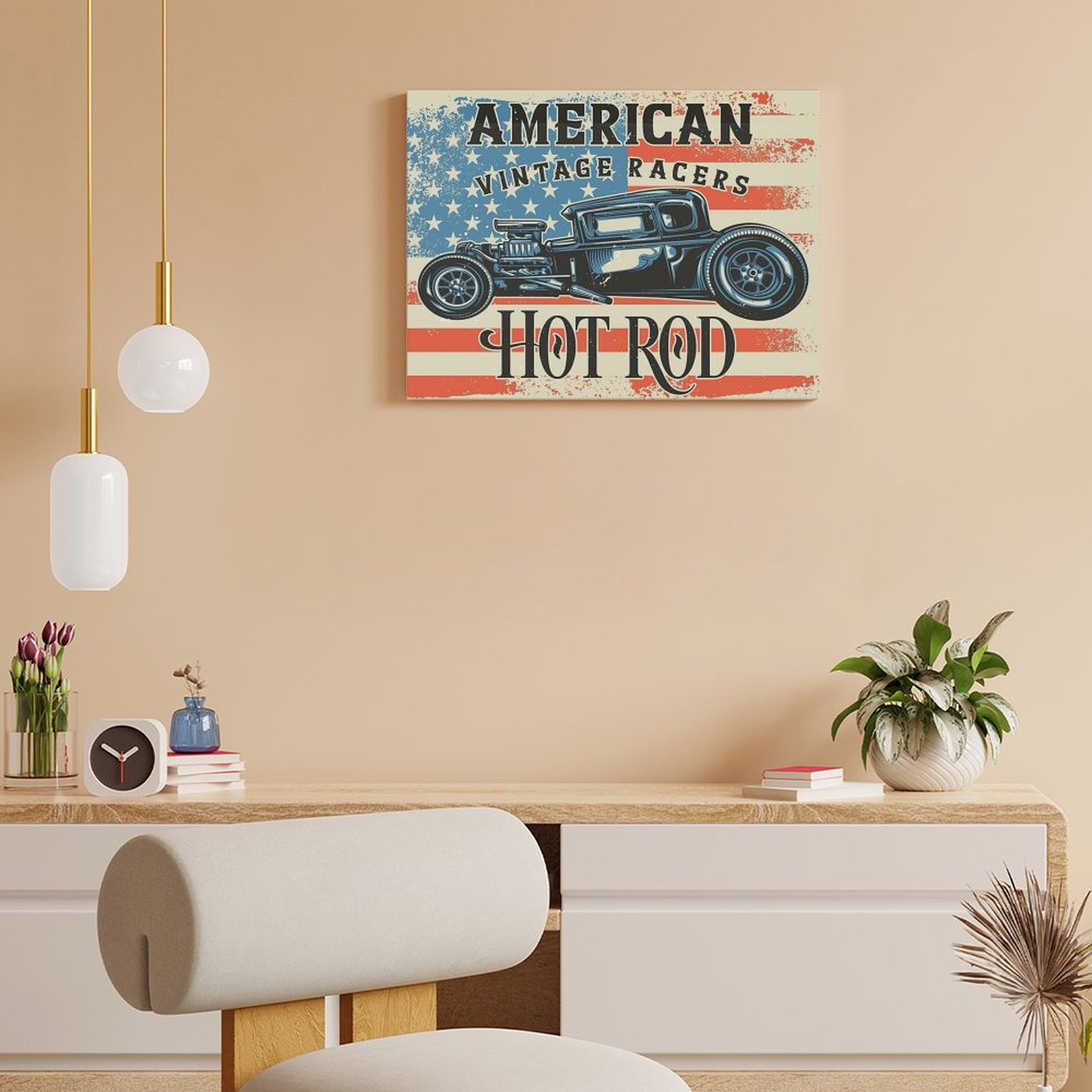 American Hot Rod Canvas Painti - Home Cinema Wall recensione e prezzo