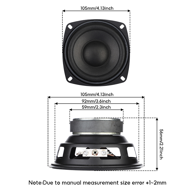 2Pcs/lot 4 Inch 105 MM Speaker - Home Cinema Speakers recensione e prezzo