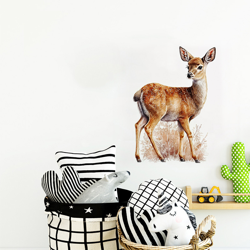 C400#Cute Deer Wall Sticker Ki - Home Cinema Wall recensione e prezzo