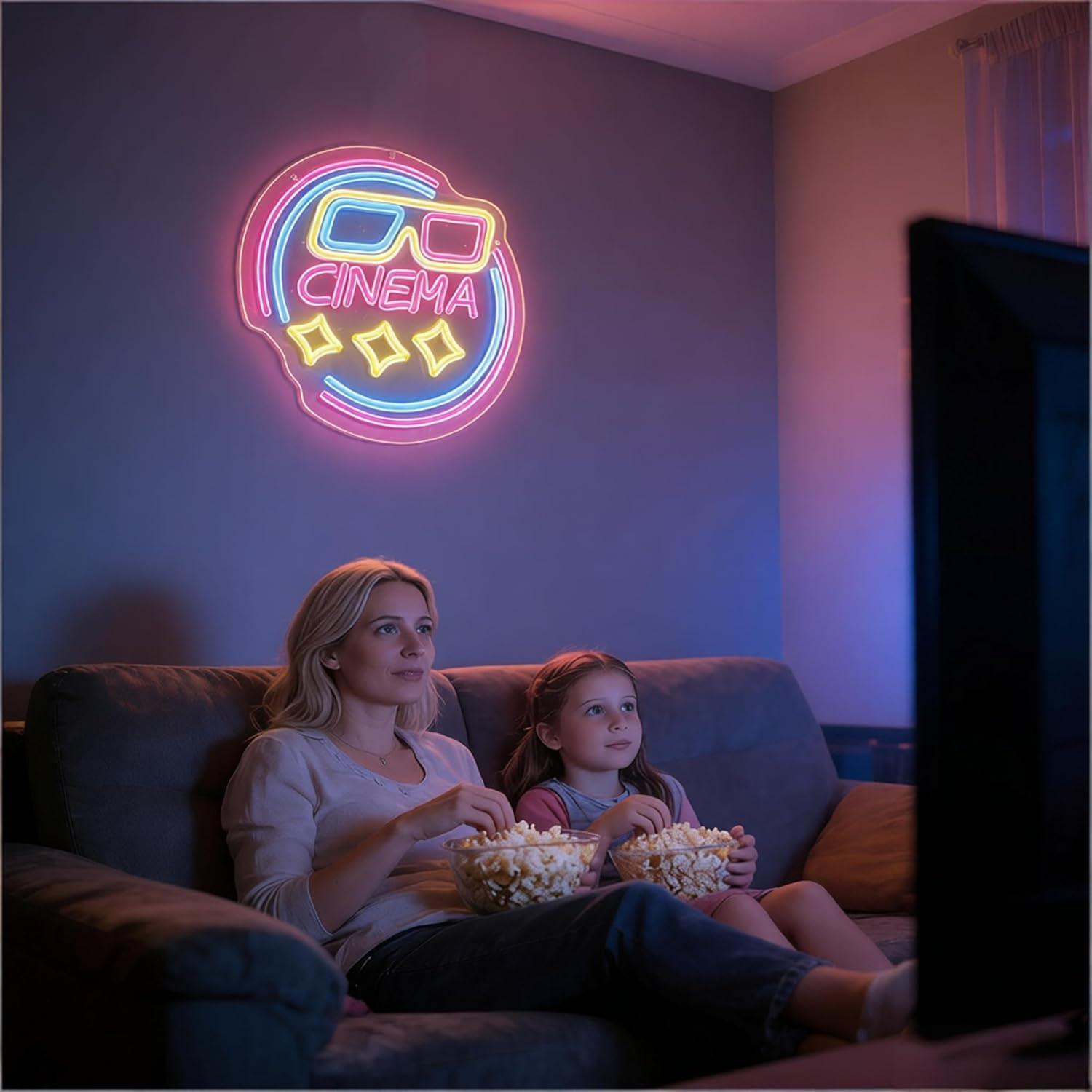 Cinema Neon Sign USB Dimmable  - Home Cinema Wall Lights recensione e prezzo