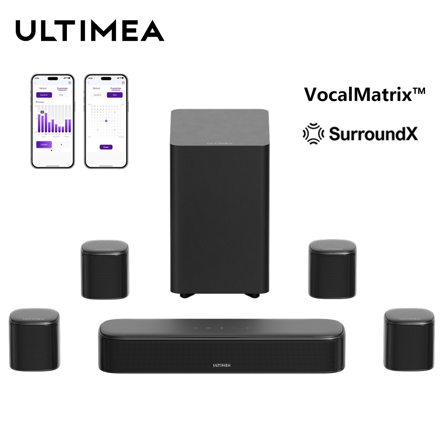 ULTIMEA 7.1ch Sound Bar with S - Home Cinema Speakers recensione e prezzo