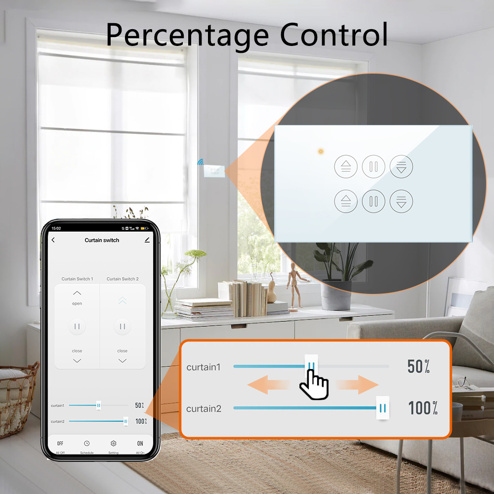 QCSMART WiFi Double Curtain US - Home Cinema App recensione e prezzo