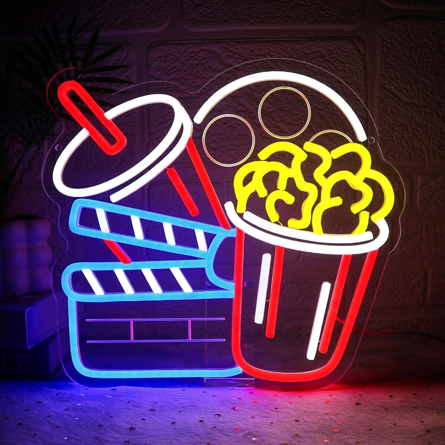 Cinema Snacks Neon Sign Dimmab - Home Cinema Wall Lights recensione e prezzo