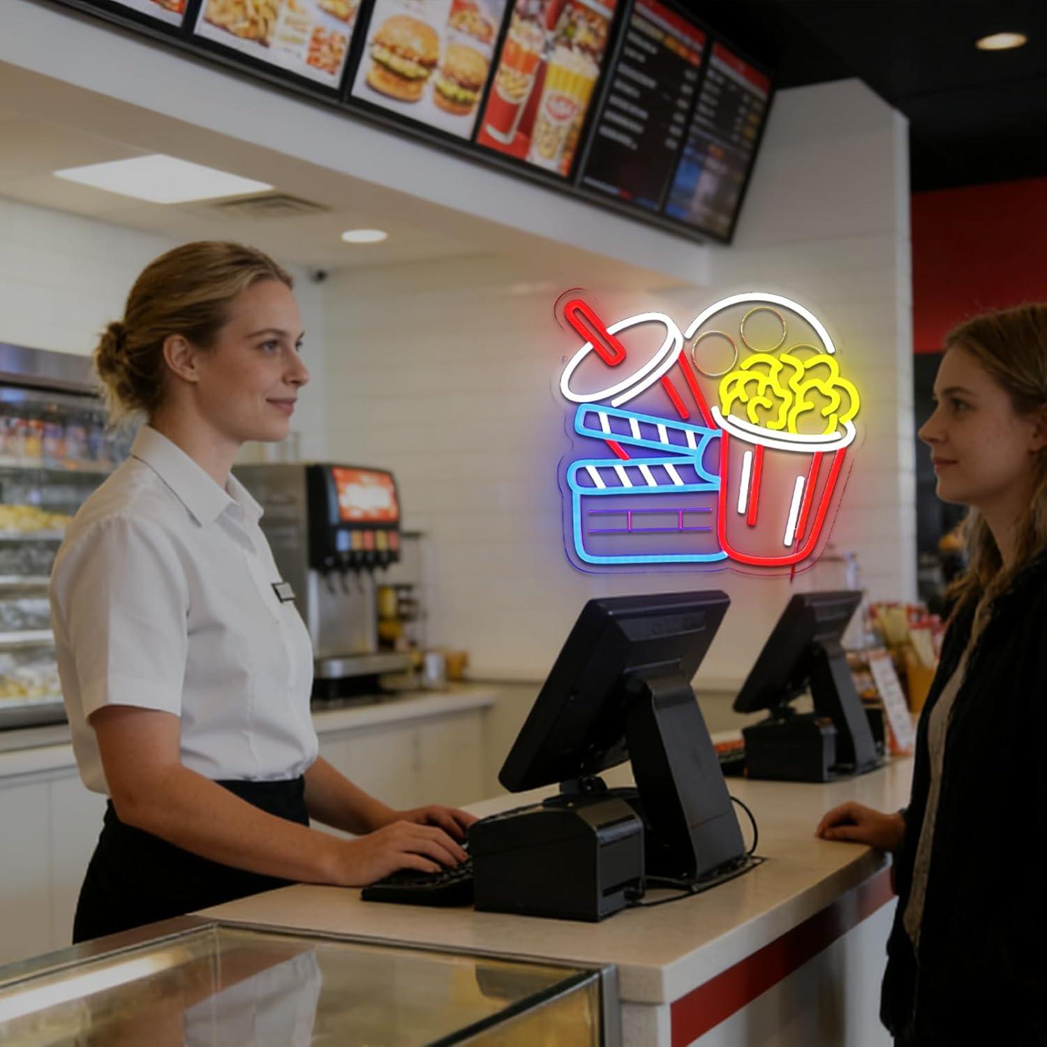 Cinema Snacks Neon Sign Dimmab - Home Cinema Wall Lights recensione e prezzo