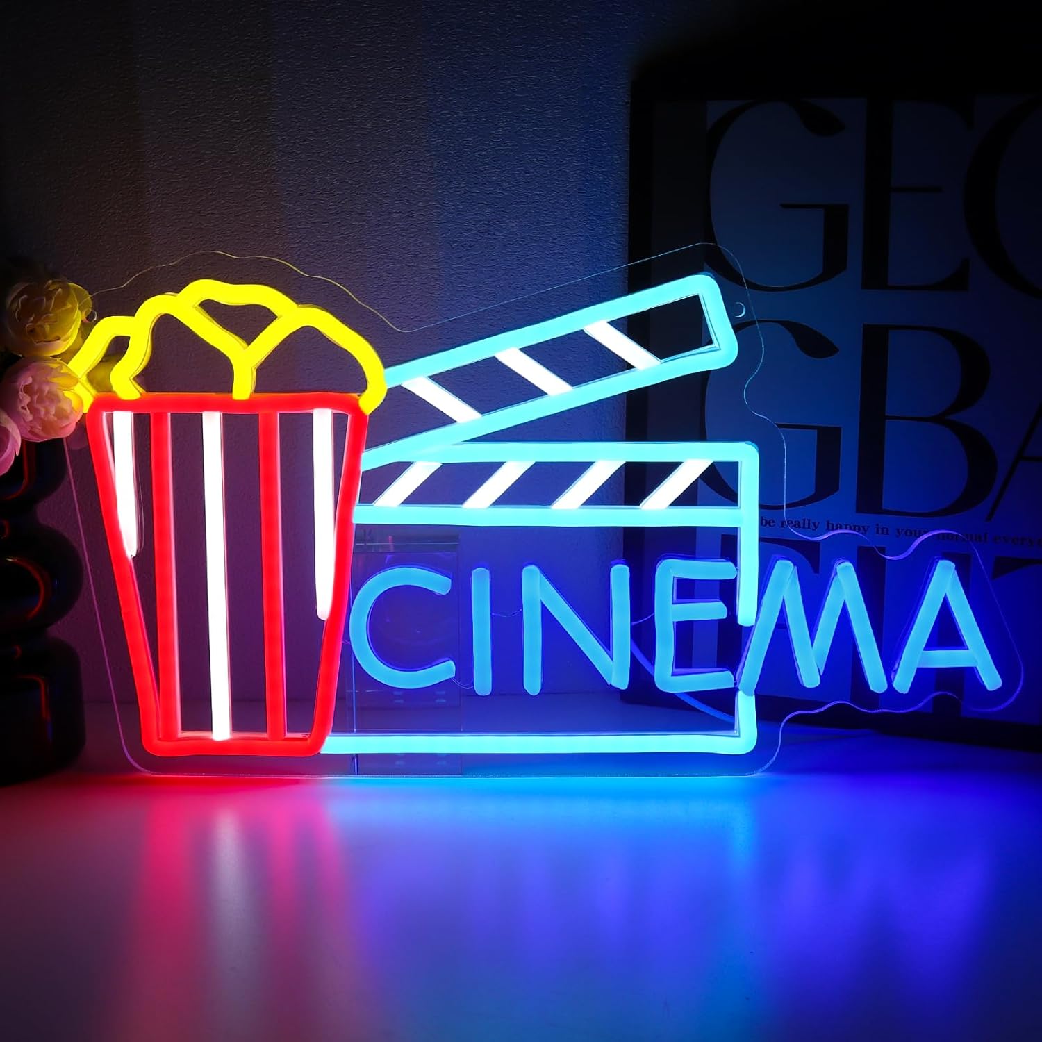 Cinema Neon Sign Art Wall Ligh - Home Cinema Wall Lights recensione e prezzo