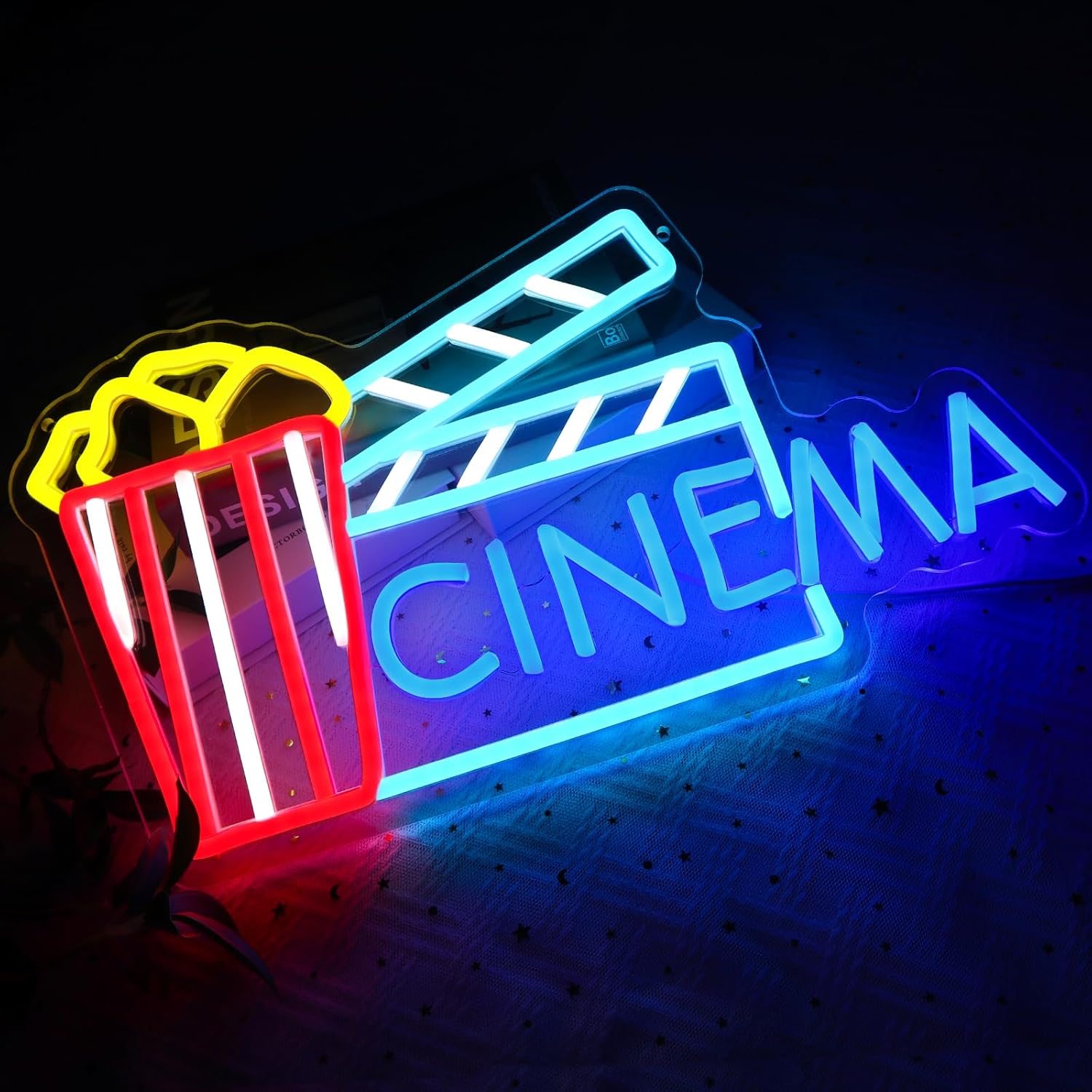 Cinema Neon Sign Art Wall Ligh - Home Cinema Wall Lights recensione e prezzo