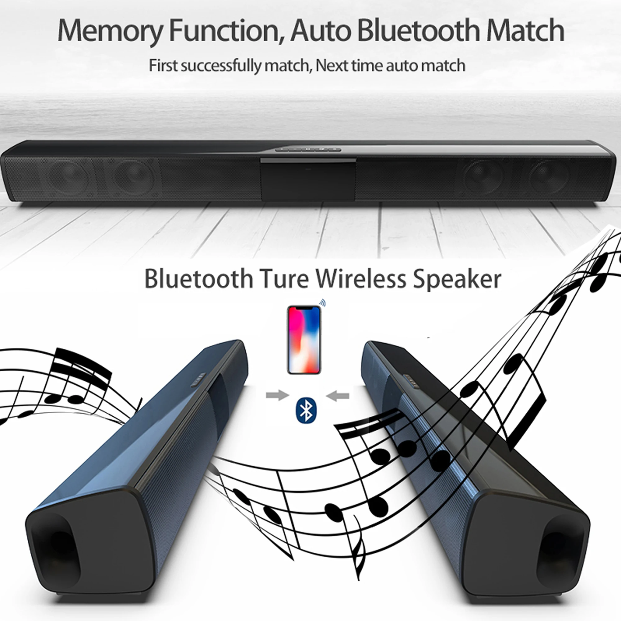 40W High Power Soundbar for TV - Home Cinema Audio System recensione e prezzo