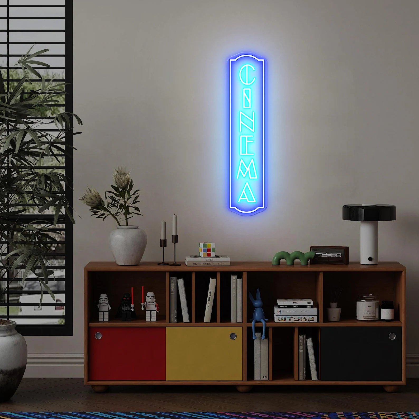 Vertical Cinema Neon Sign for  - Home Cinema Wall Lights recensione e prezzo