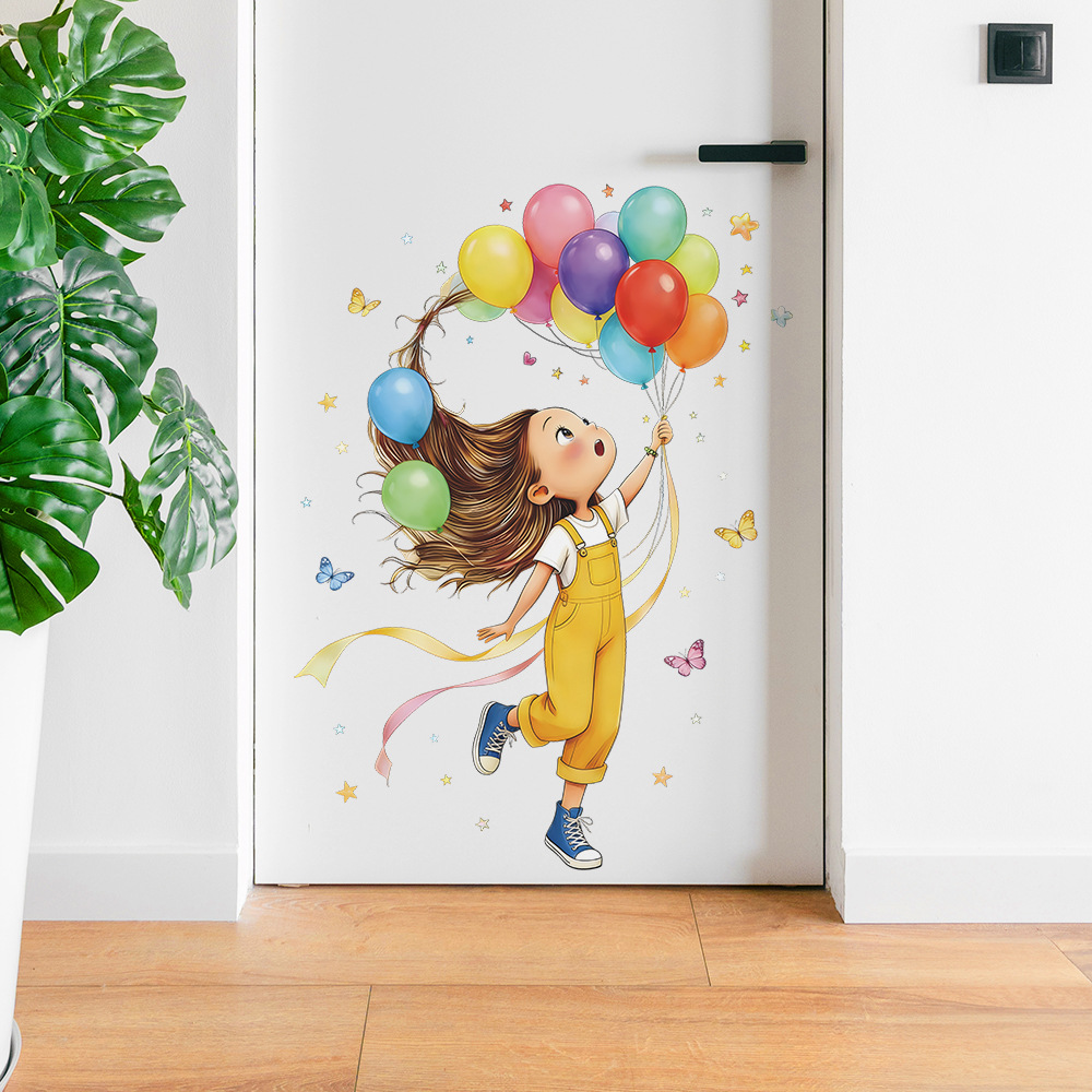 Cartoon Little Girl Balloon Bu - Home Cinema Wall recensione e prezzo