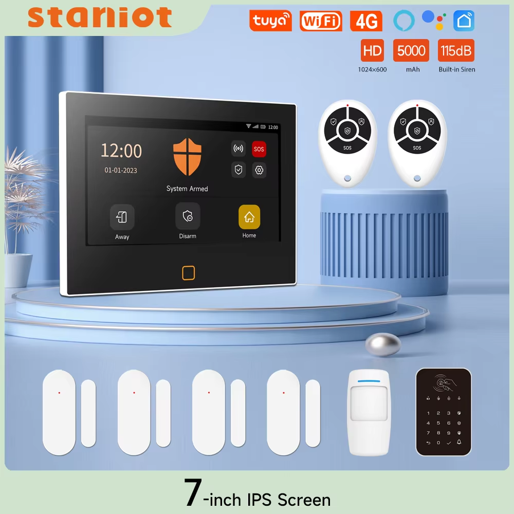 Staniot 7 inch HD Alarm System - Home Cinema App recensione e prezzo